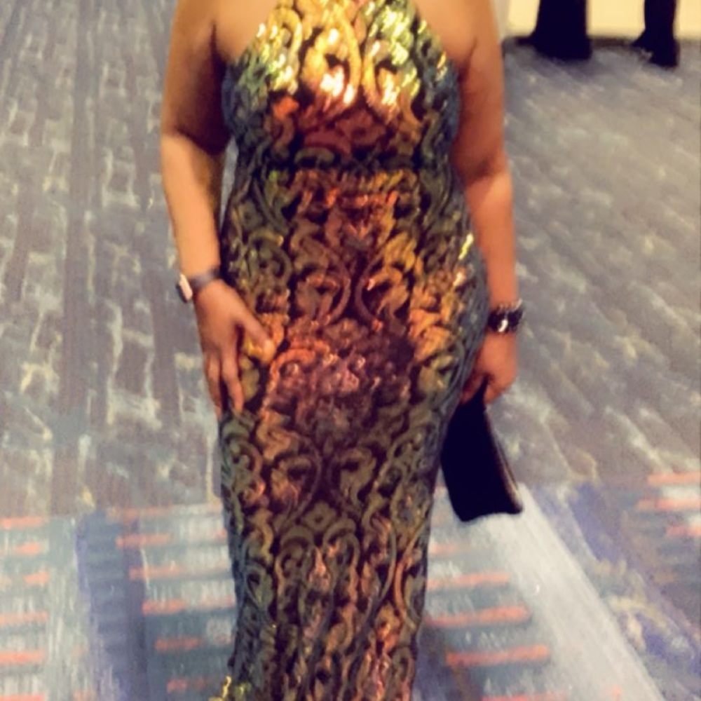 Iridescent evening gown Size L